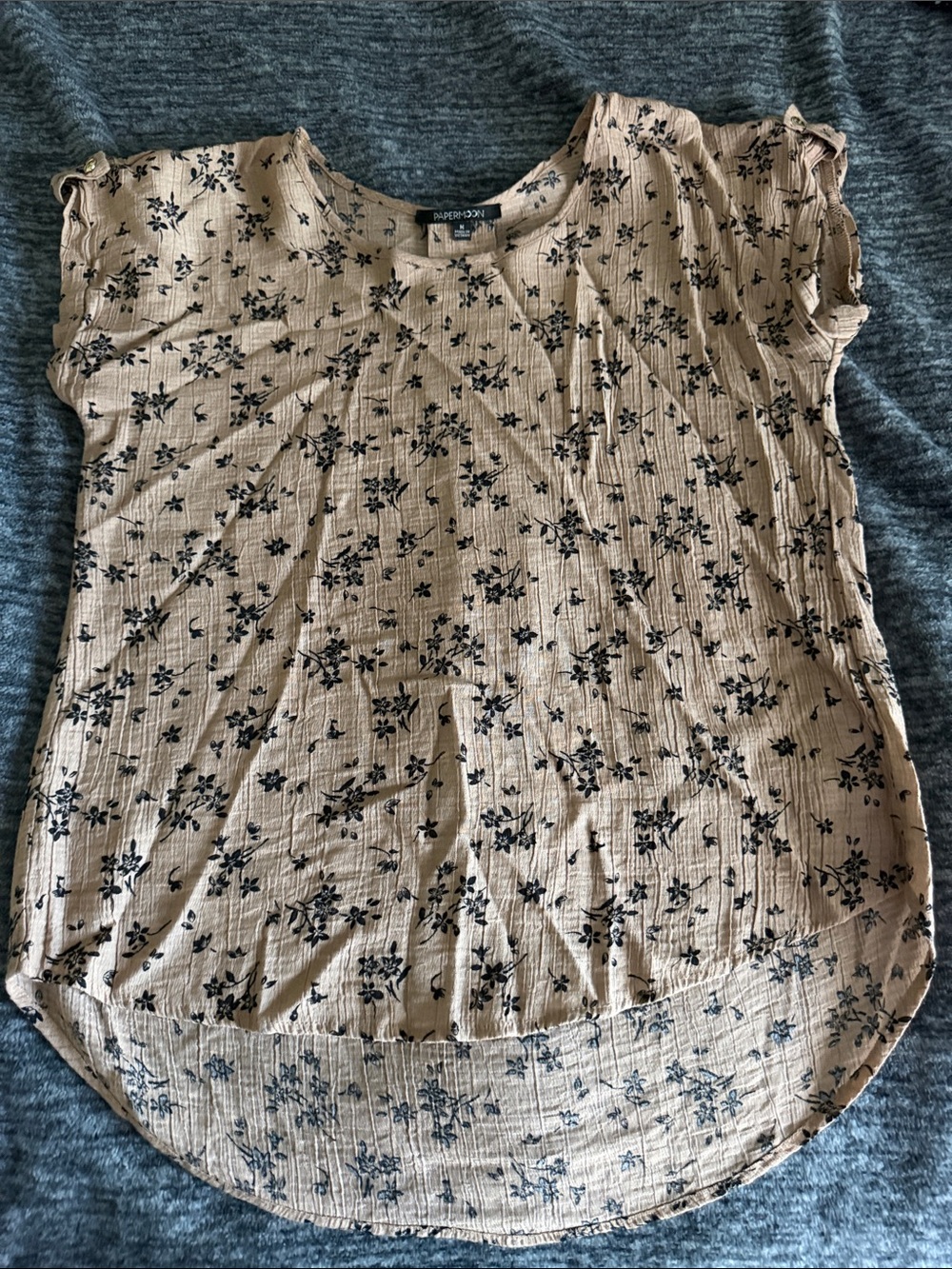 Papermoon light brownFloral  Blouse